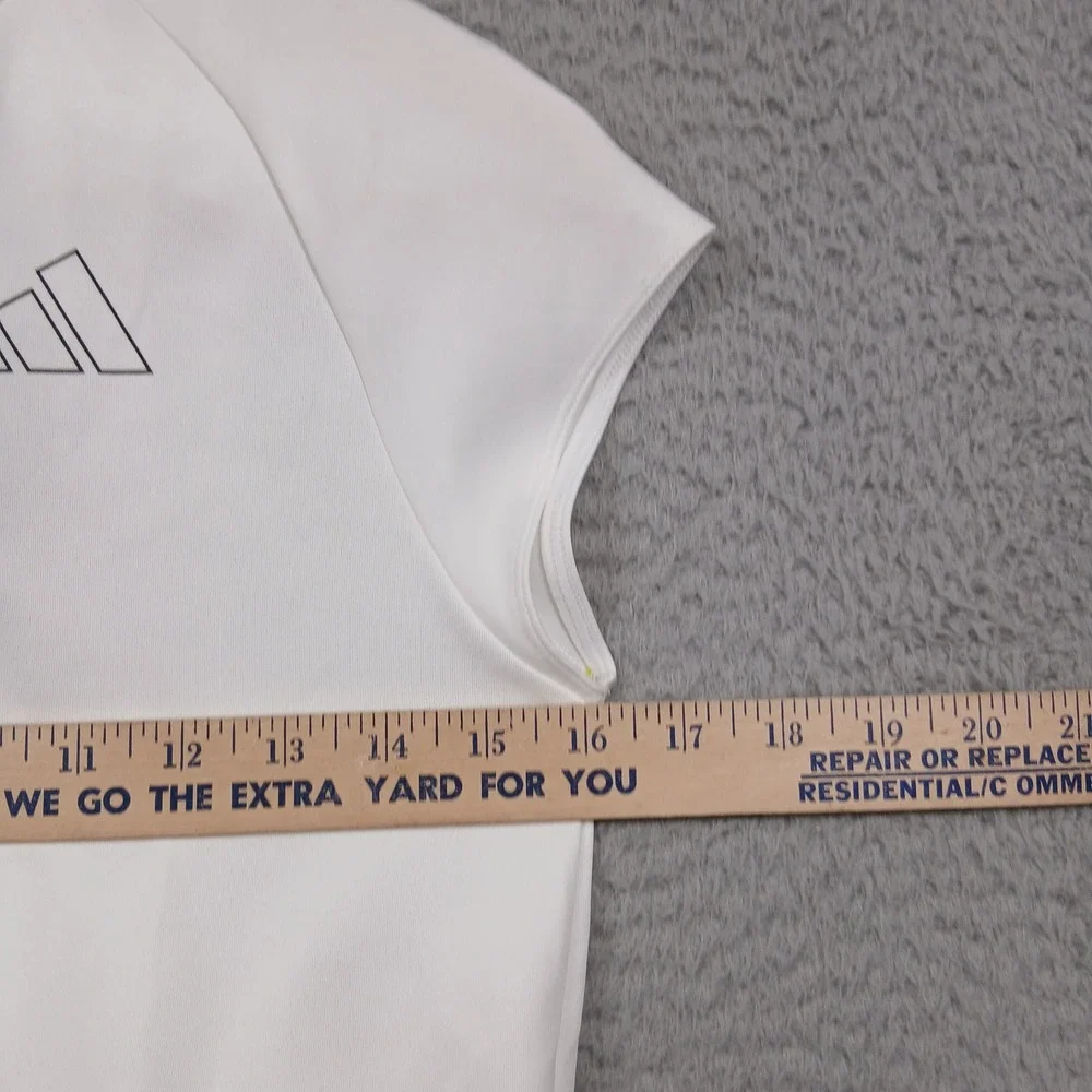 Adidas Golf Dress Women's XL White Aeroready Short Sleeve Zip New‎ - Picture 10 of 12